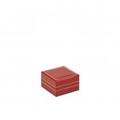 Leatherette pendant box with gold border