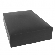 Soft touch man-made leatherette jewellery presentation boxes