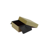 Black matt textured finish card ring box