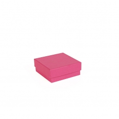 Red satin finish card ring box