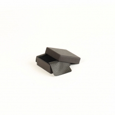 Smooth finish matt black card ring box