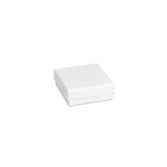 White satin finish card ring box