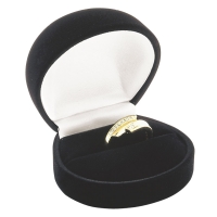 Velveteen jewellery presentation boxes