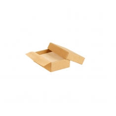 Natural kraft matchbox style box for pair of wedding rings