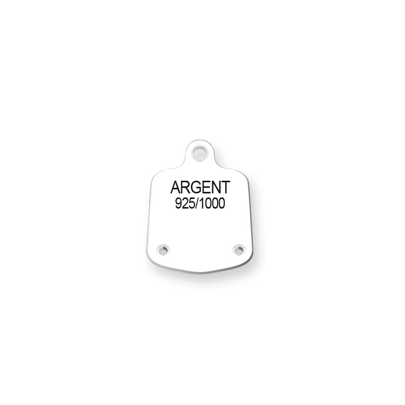 Card display labels for earrings - with French inscription ARGENT 925/1000