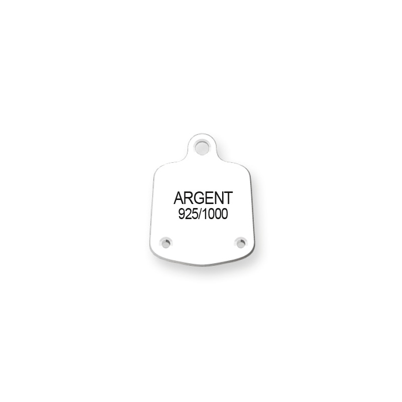 Etiquettes plastique d'étalage pour boucles d'oreilles - Argent 925/1000