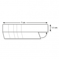 Self-adhesive watch strap labels - pack of 200