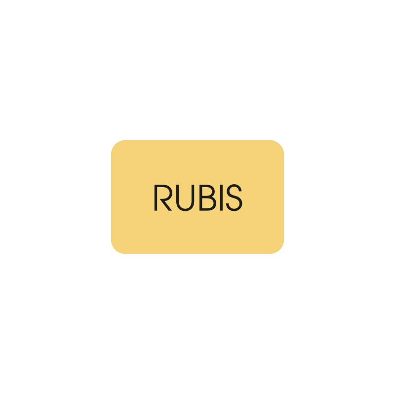 Étiquettes adhésives dorées en boîte distributrice - RUBIS