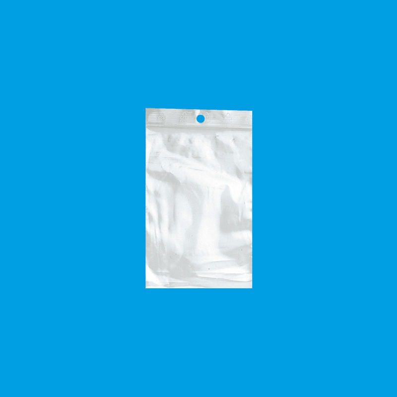 Plastic ziplock bags, 50 microns, 8 x 12 cm (x100)
