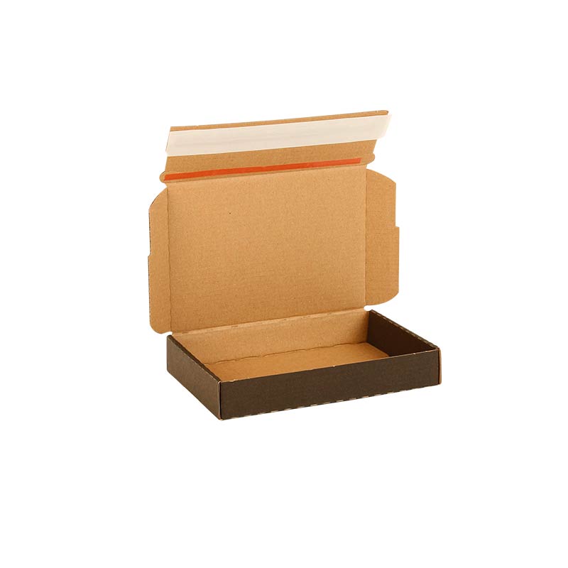Ecommerce kraft delivery box black 17,7 x 11,8 x 2,9cm (x10)