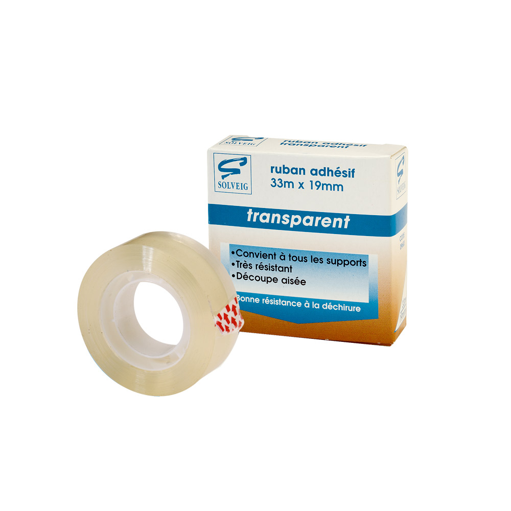 Crystal clear adhesive tape