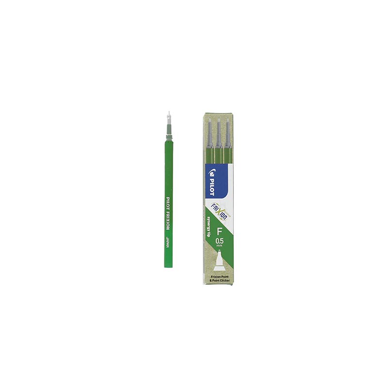 Pack of 3 green FriXion pen refils 0.5mm