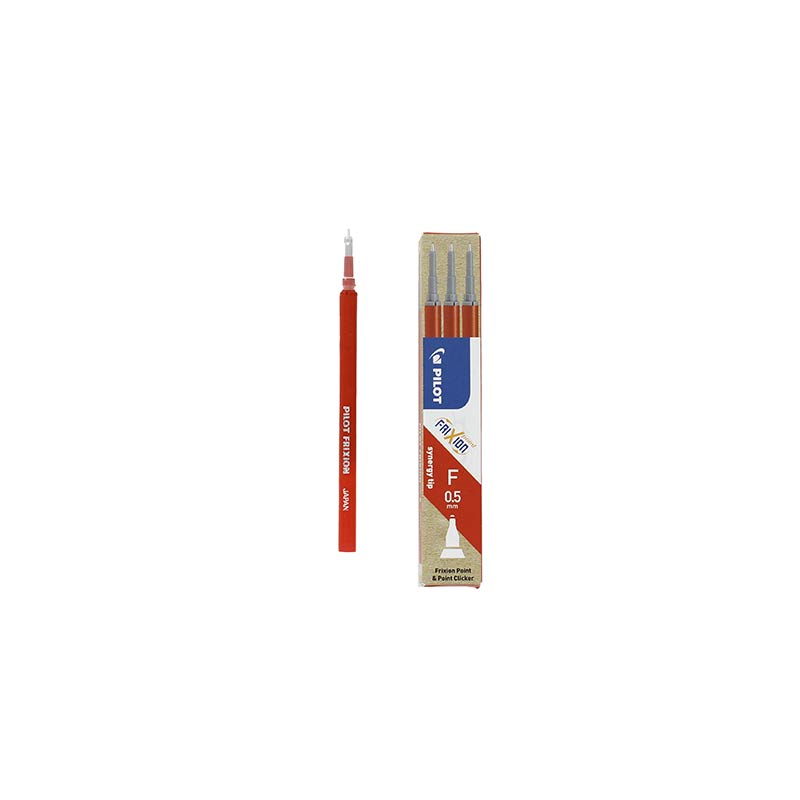 Pack of 3 red FriXion pen refils 0.5mm