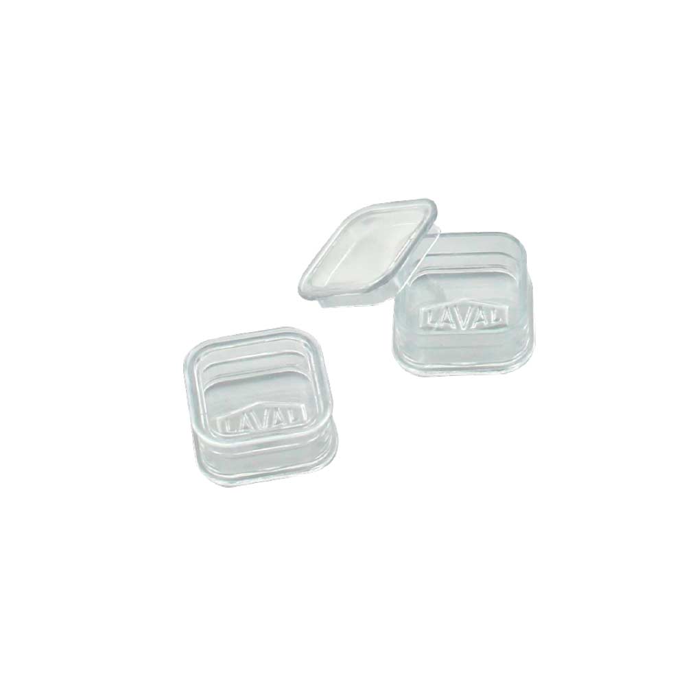 Pack of 50 small clear square boxes