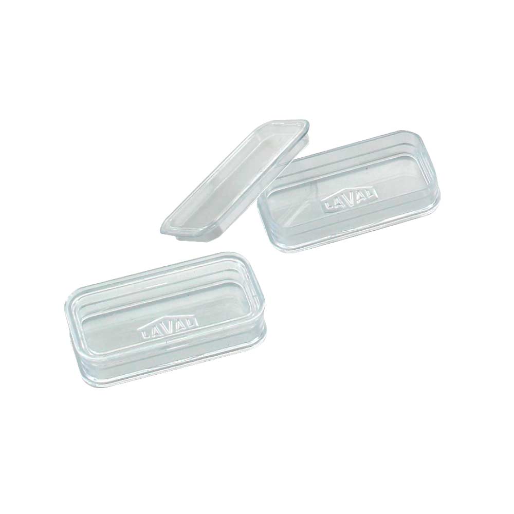 Small clear rectangular boxes