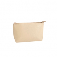 Beige leatherette jewellery travel pouch (x5)