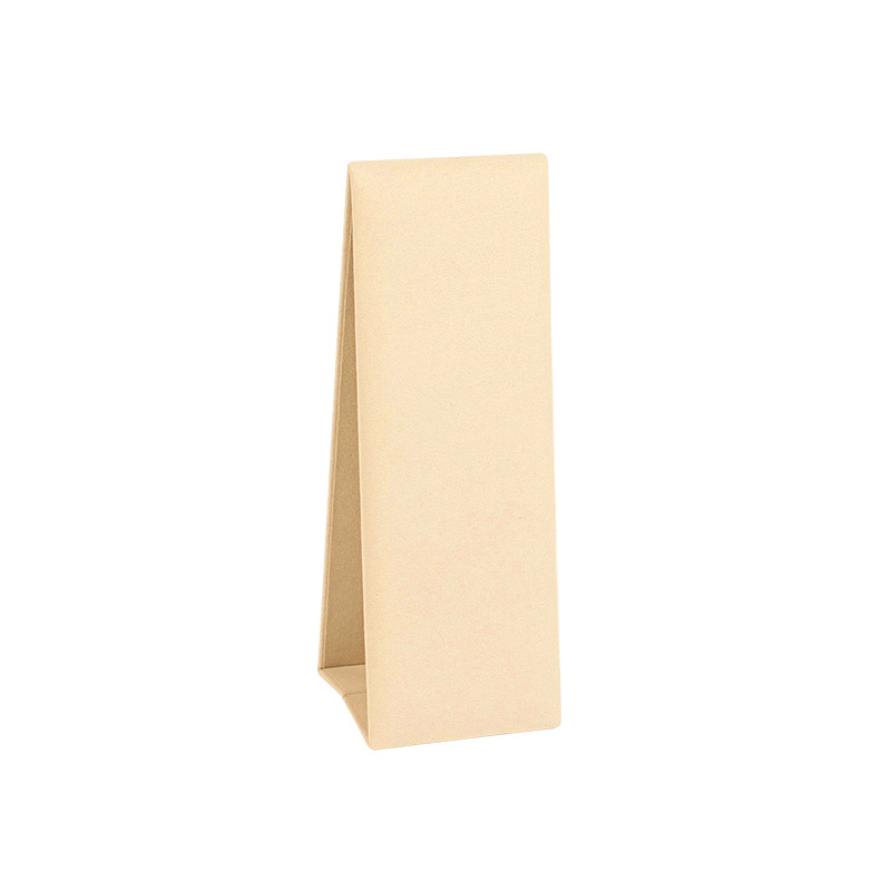 Flat display for necklaces/chains in cream synthetic suede, cream H 20cm