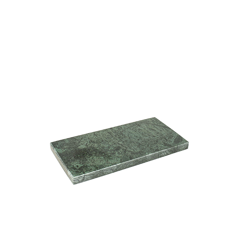 Plaque de présentation en marbre vert 22,2 x 11 x H 1,5cm