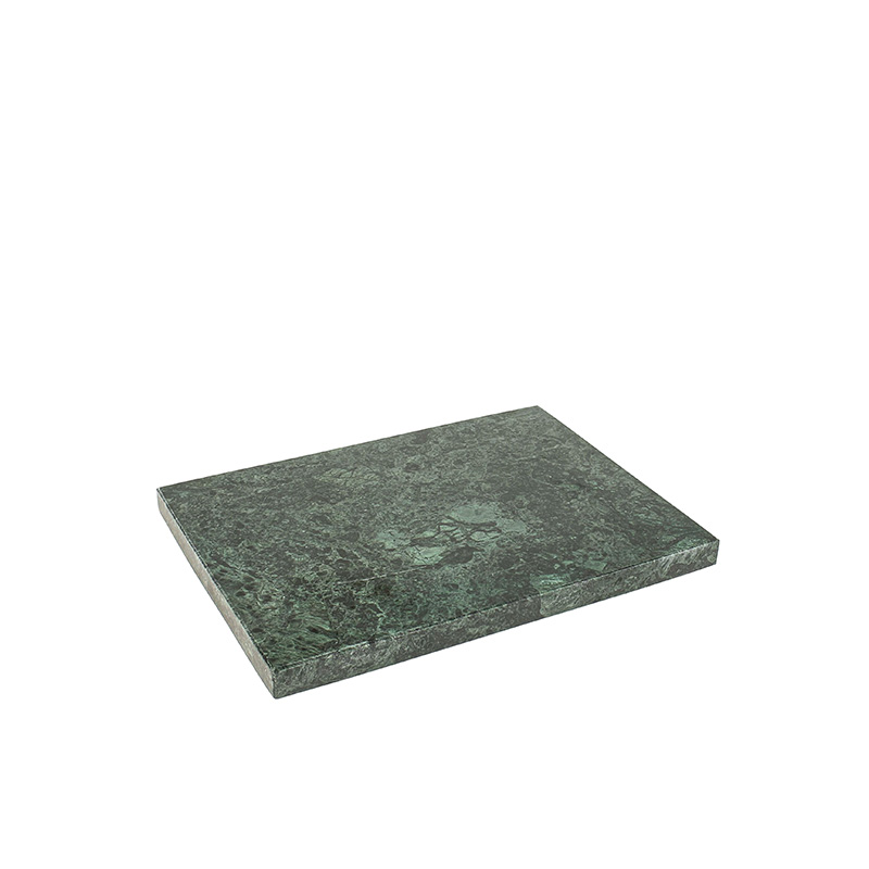 Plaque de présentation en marbre vert 22,2 x 16,7 x H 1,5cm