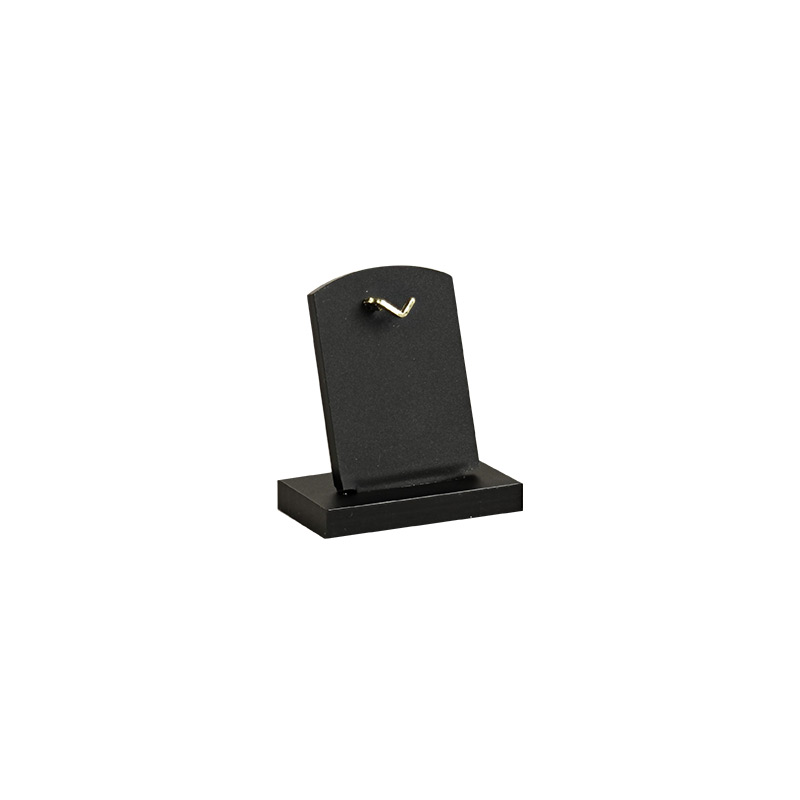 Matt black plexiglass portable display for pendant - Curved hook