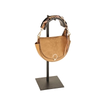 Black metal handbag stand - height adjustable from 45.5 to 85.5cm