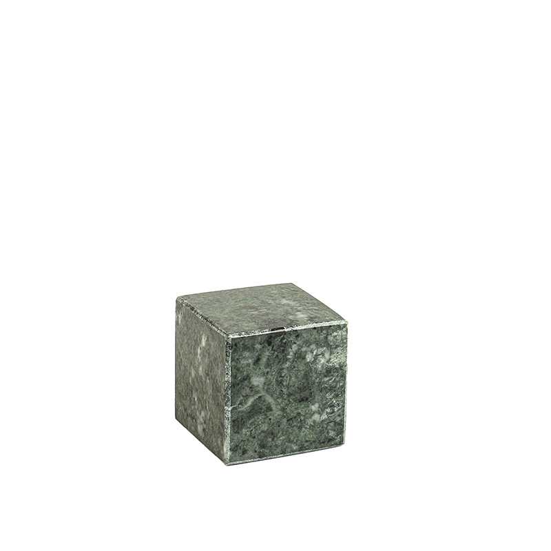 Green marble display cube 5 x 5 x 5 cm