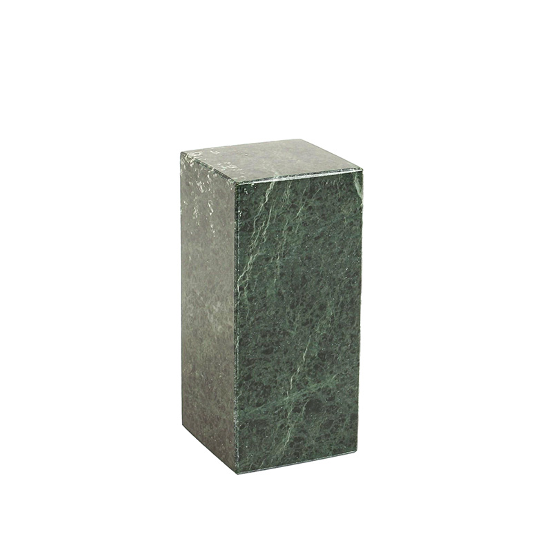 Green marble display riser 5 x 5 x 11 cm