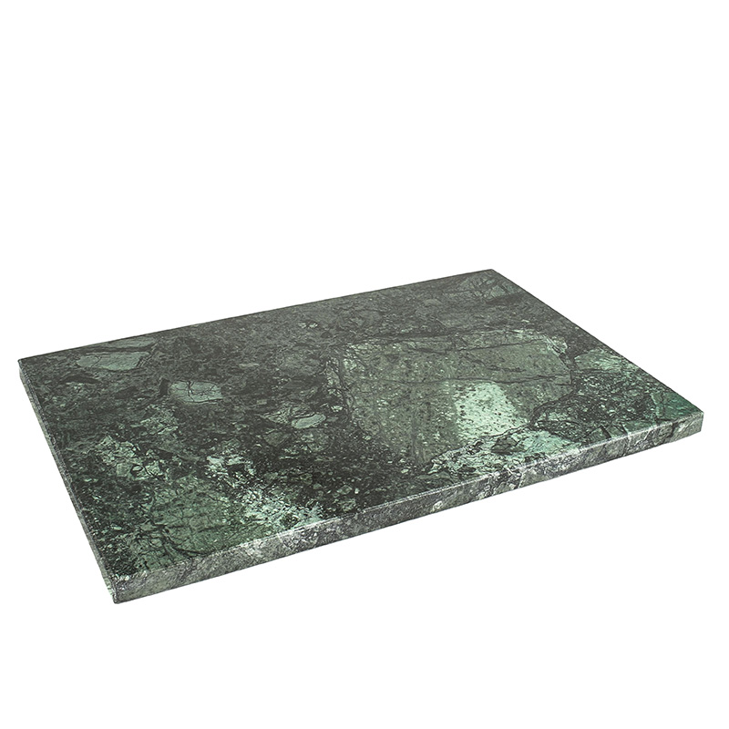 Green marble display slab 33.3 x 1.5 x 22.2 cm