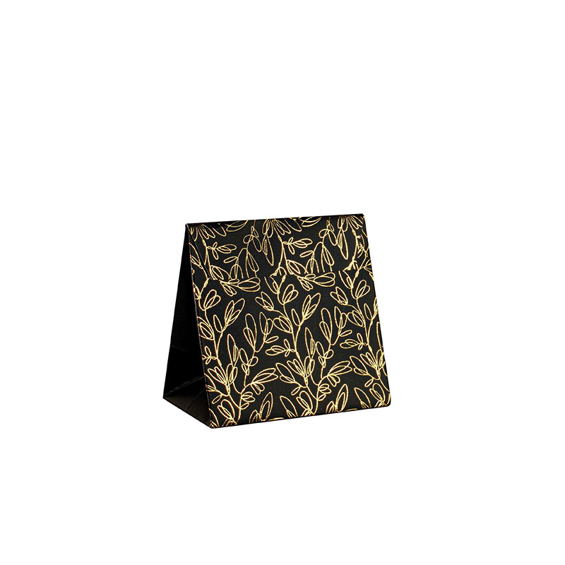 Stand-up paper bags with gold leaf print, 190g - 10 x 6.5 x H 10cm