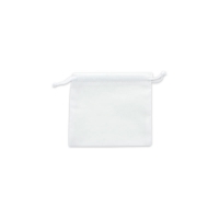 100% cotton pouches with white drawstrings, 11 x 10 cm (x5)