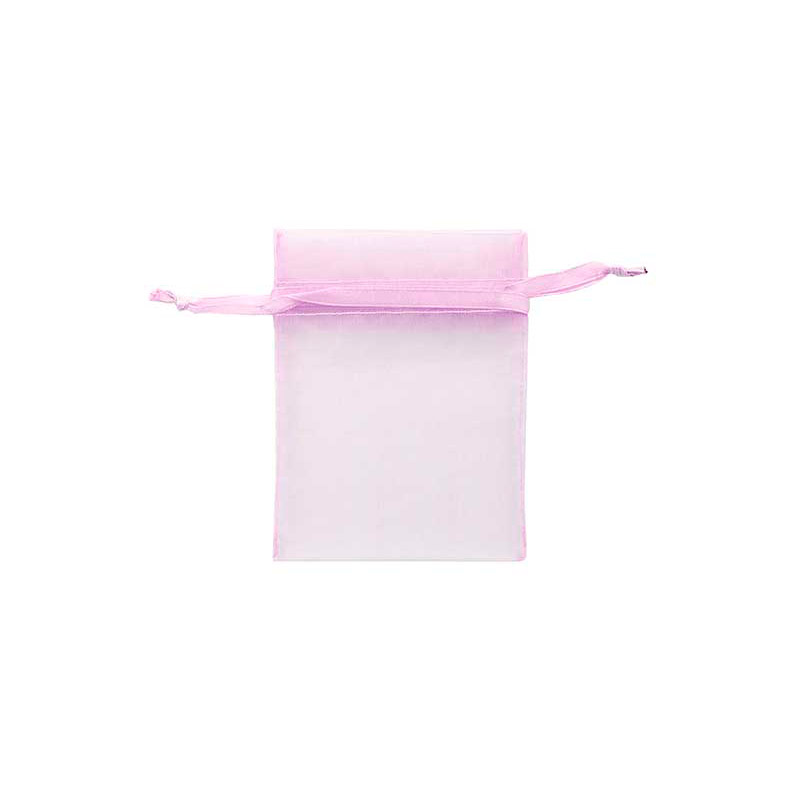 Wisteria colour organza pouches, 7 x 7 cm