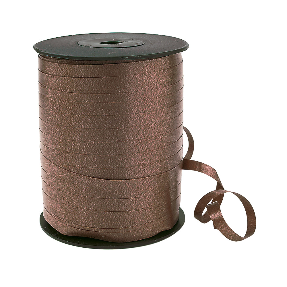 Dark brown gift curling ribbon