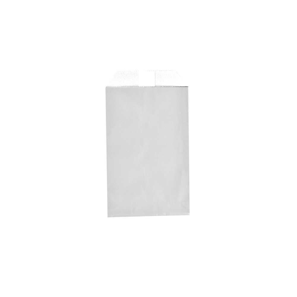 Satin finish silver paper sachets, 7 x 12 cm, 70g (x250)