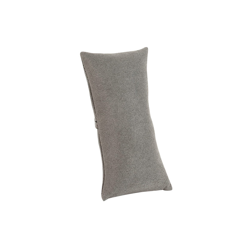 Display pillow in anthracite grey microfibre 8 x 16cm