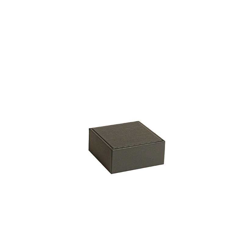 Display stand with smooth black synthetic cover - 9 x 9 x H 4cm