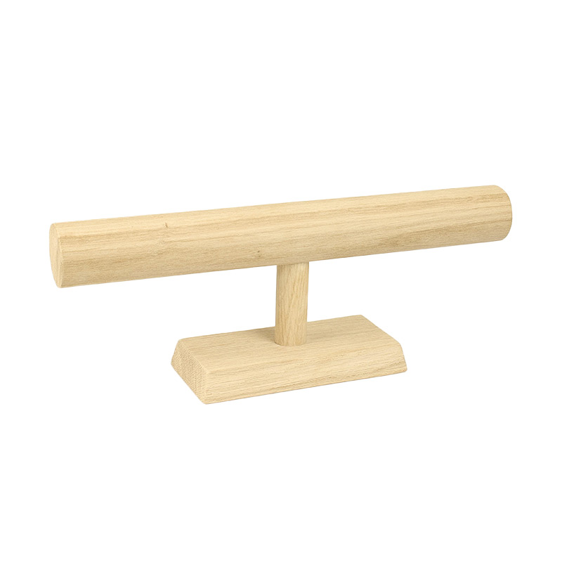 Bracelet-holder in solid oak L 30 - dia. 4.5cm