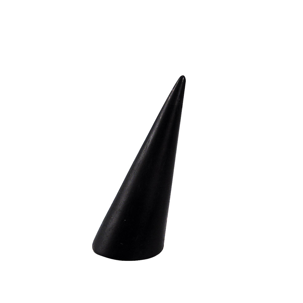 Ring cone in matt black PMMA - diametre 2.7cm