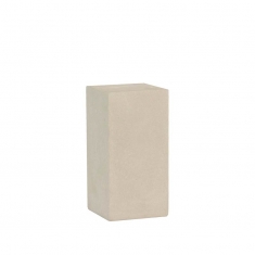 Low concrete jewellery display riser, 8 x 8 x 3 cm tall