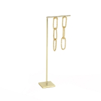 Gold-coloured metal display for 1 pair of earrings, H 21cm