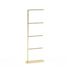 Gold-coloured metal tree for 12 pairs of earrings H 31cm
