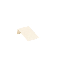 Tilted display for necklaces in cream synthetic suede, H 5.5cm