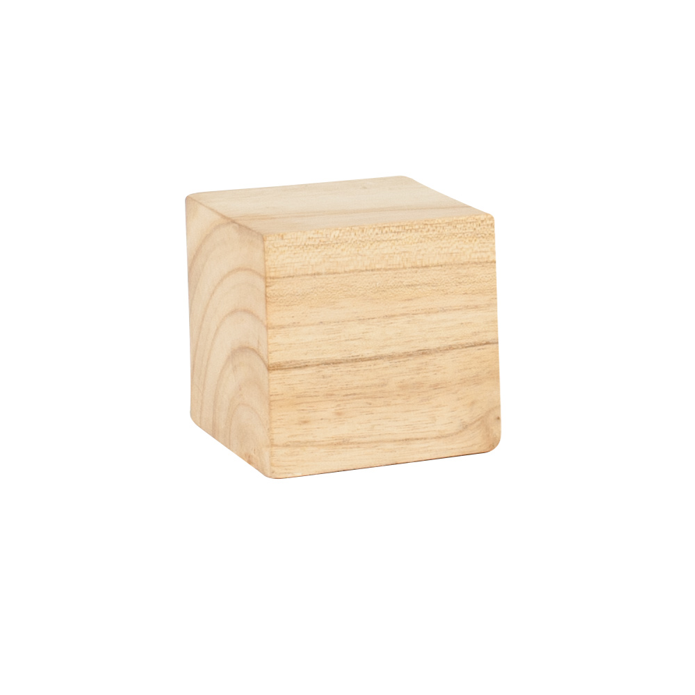 Wooden display cube 8x8cm