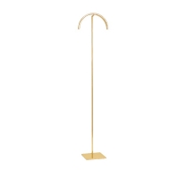 Tall metal necklace display stand with curved support