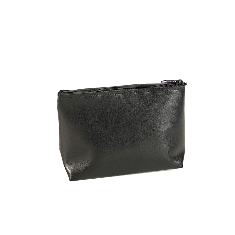 Black leatherette jewellery travel pouch (x5)