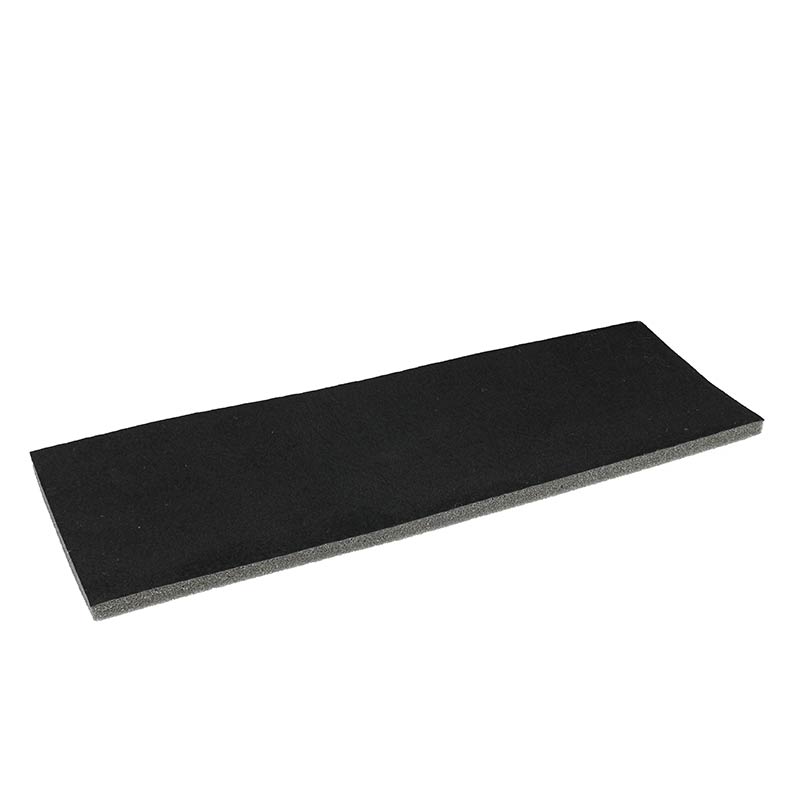 Black man-made tray lining with foam for pinning 33.1 x 10.9 cm