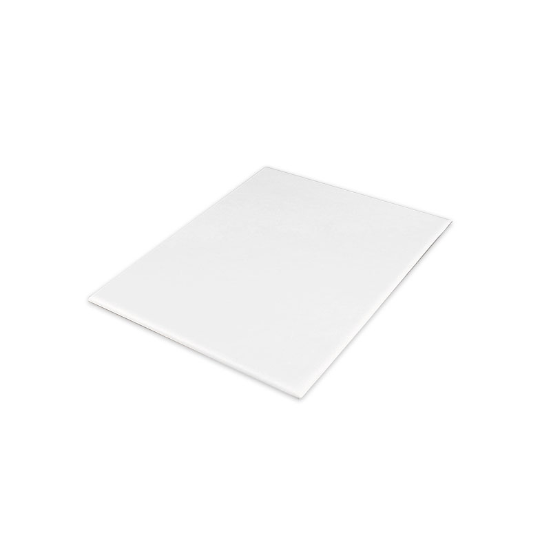 White man-made, smooth finish panel for display case, foam centre, 33 x 22cm