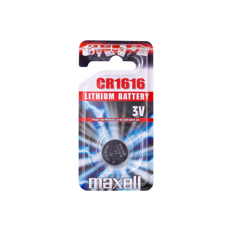 Maxell CR1616 lithium battery - individual blister pack