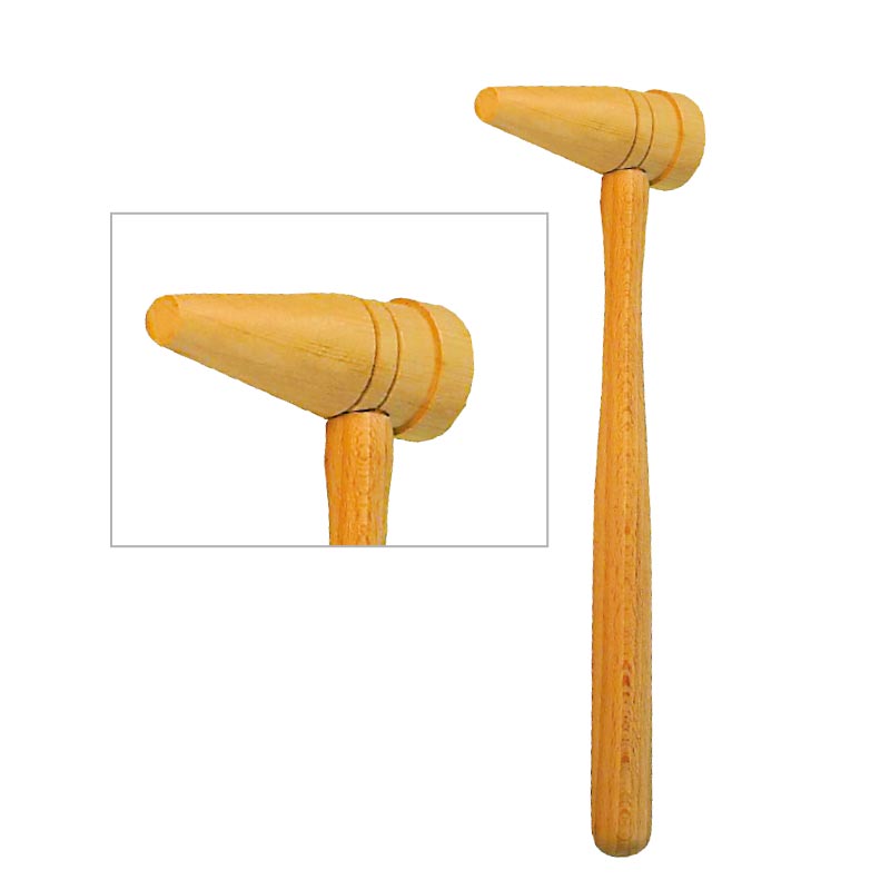 Boxwood mallet with cone shaped head