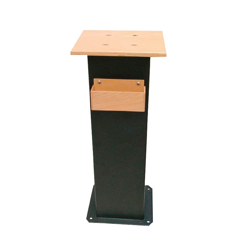 Pedestal stand for rolling mill with tool storage unit
