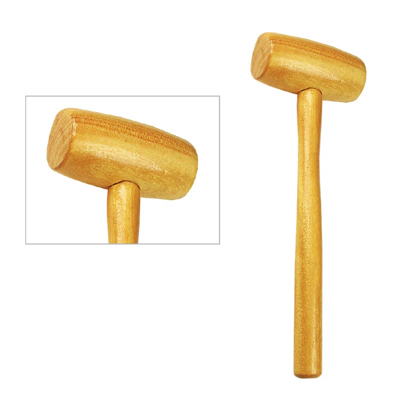 Wooden barrel shaped mallet